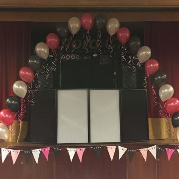 Balloon Arch on Stage
