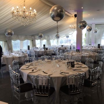 Silver Round Orbz Balloons